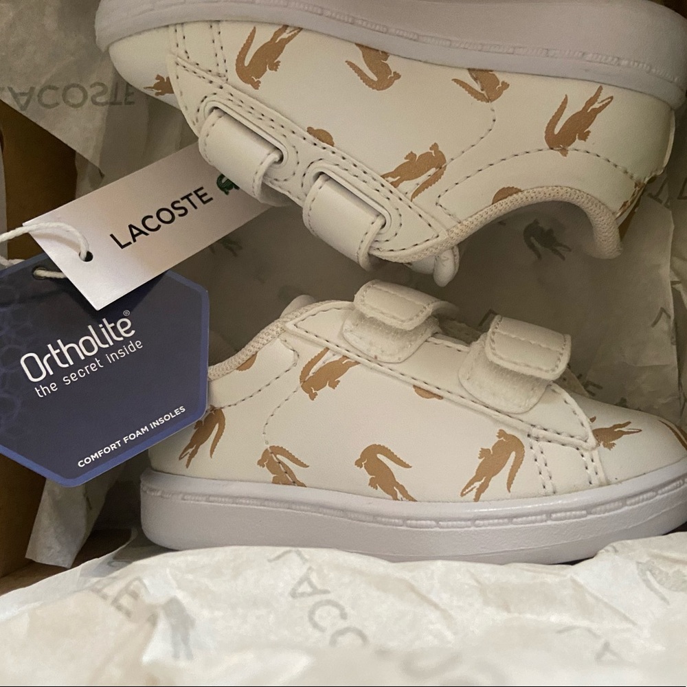 NEW Lacoste Ortholite Baby Infant Toddler Shoes